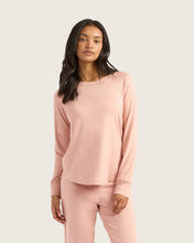 Load image into Gallery viewer, Boody Goodnight Raglan Sleep Top - Dusty Pink - Large
