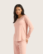 Load image into Gallery viewer, Boody Goodnight Raglan Sleep Top - Dusty Pink - Medium
