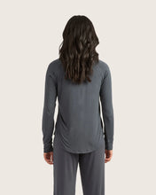 Load image into Gallery viewer, Boody Goodnight Raglan Sleep Top - Storm - Medium
