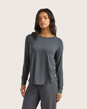Load image into Gallery viewer, Boody Goodnight Raglan Sleep Top - Storm - Medium
