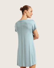 Load image into Gallery viewer, Boody Goodnight Nightgown - Mineral Blue - XS
