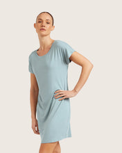 Load image into Gallery viewer, Boody Goodnight Nightgown - Mineral Blue - XS
