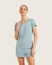 Load image into Gallery viewer, Boody Goodnight Sleep Tee - Mineral Blue - XS
