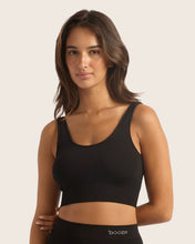 Load image into Gallery viewer, Boody Ribbed Seamless Bra - Shade Black - 2XL
