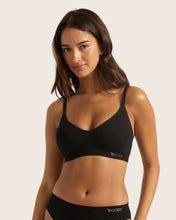 Load image into Gallery viewer, Boody Wireless T-Shirt Bra - Shade Black - Small
